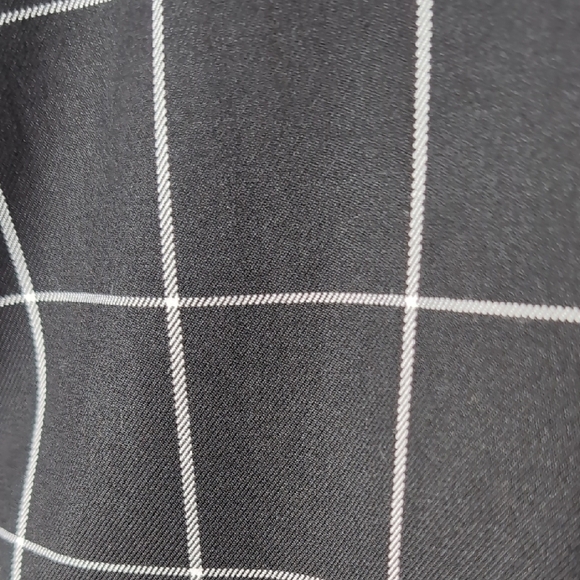 Halogen | Black and White Sheath Grid Patterned Midi Dress Size L - Picture 5 of 7